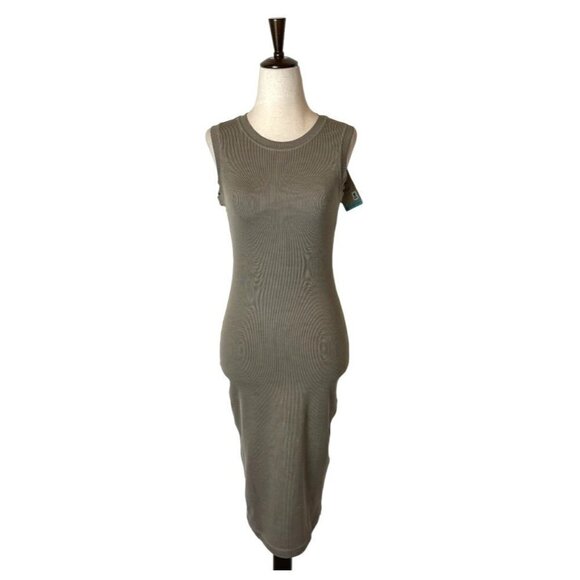 Prana Tan Mink Heather Crew Neck Sleeveless Becksa Dress Size XS - Picture 2 of 10